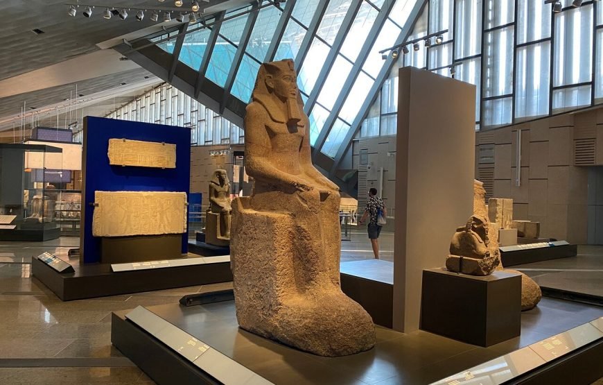 Grand Egyptian Museum Giza Pyramids and Sphinx in Private Tour