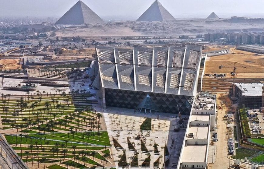 Grand Egyptian Museum Giza Pyramids and Sphinx in Private Tour