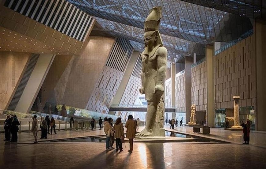 Pyramids, Sphinx & Grand Egyptian Museum , Nile Felucca OR Bazaar