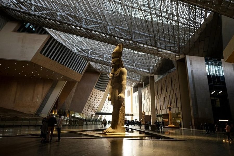 Pyramids, Sphinx & Grand Egyptian Museum , Nile Felucca OR Bazaar